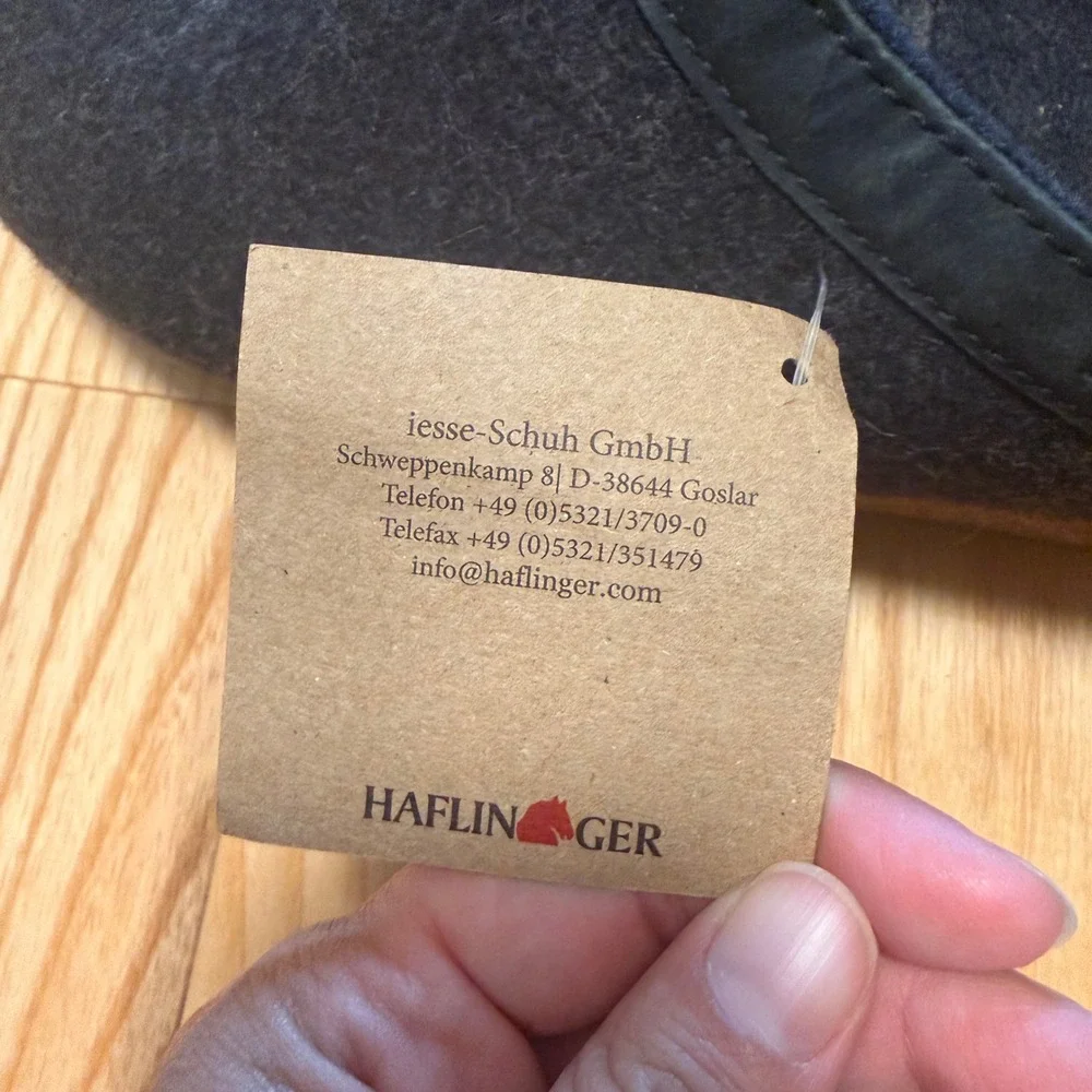 Haflinger GZL Leather Trim Wool Clogs Hard Sole Slippers EU 46 US Men's 13